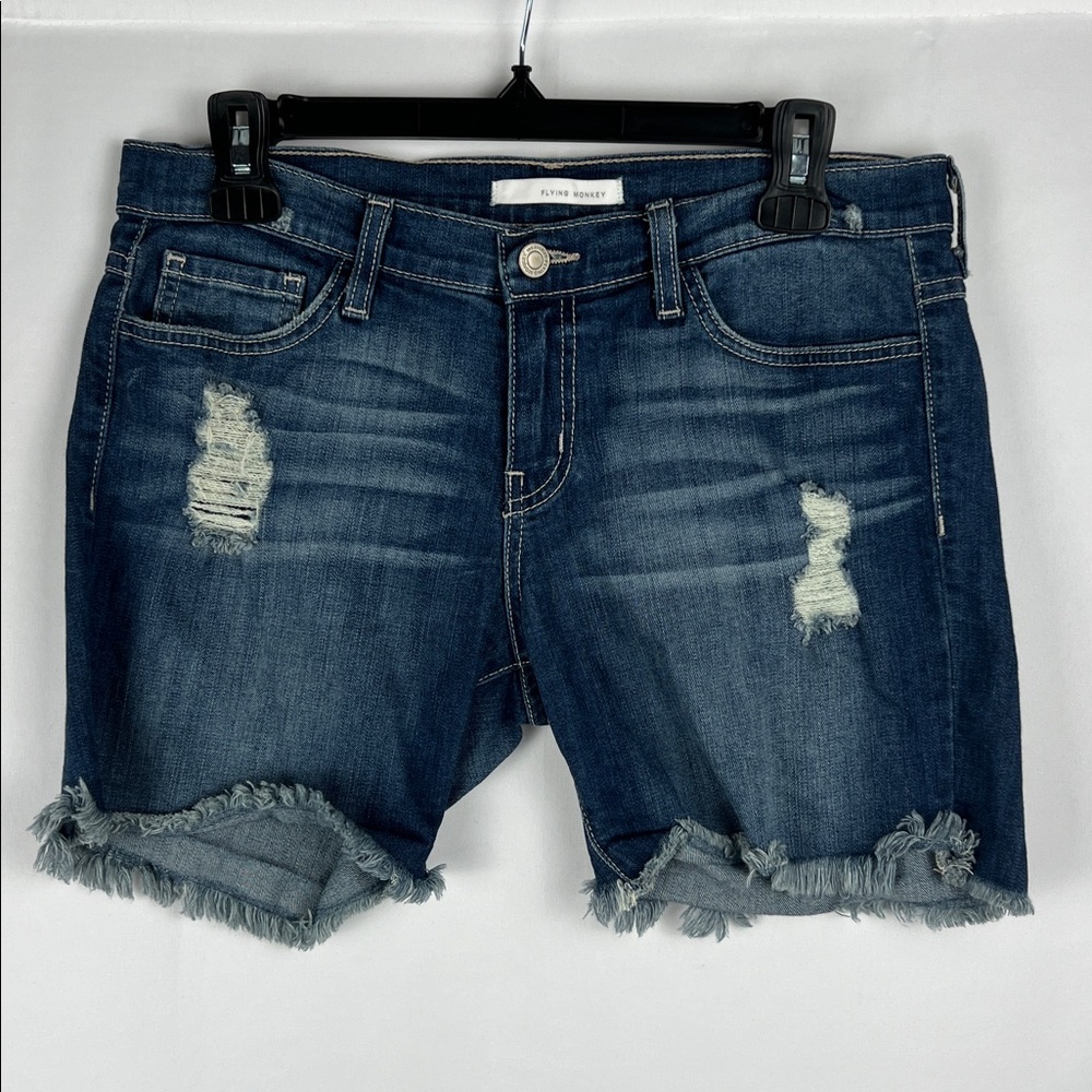 Flying‎ Monkey Blue Jean Shorts Distressed Vintage Style